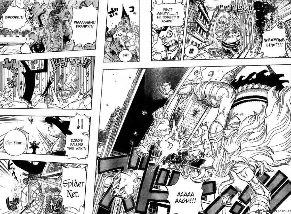 One Piece Manga Chapter 470 page 12 - Oars vs. Straw Hat Pirates