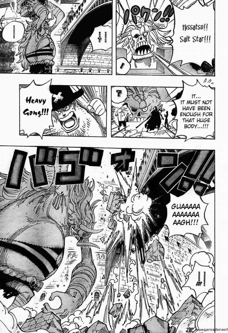 One Piece Manga Chapter 470 page 14 - Oars vs. Straw Hat Pirates