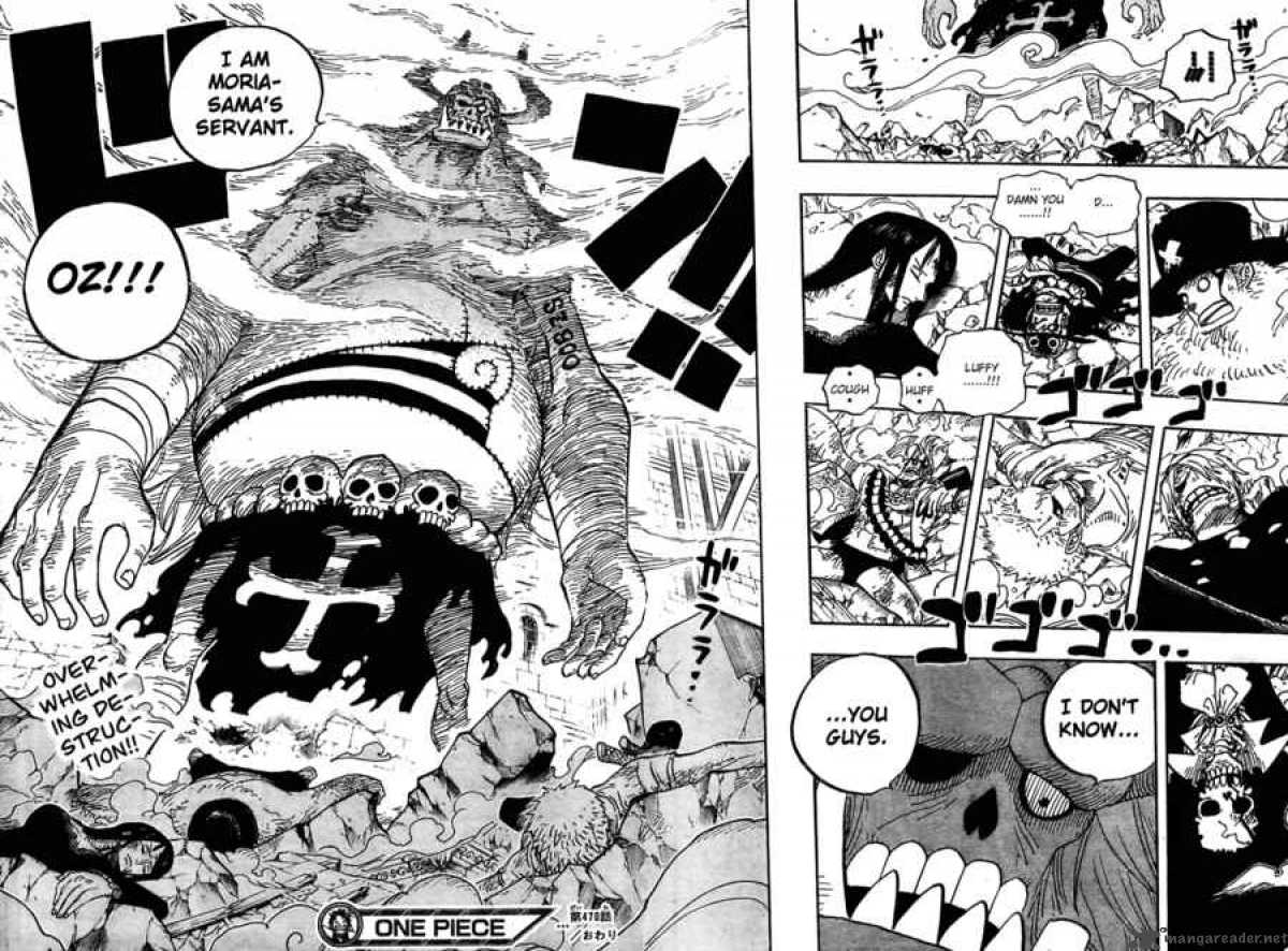 One Piece Manga Chapter 470 page 15 - Oars vs. Straw Hat Pirates