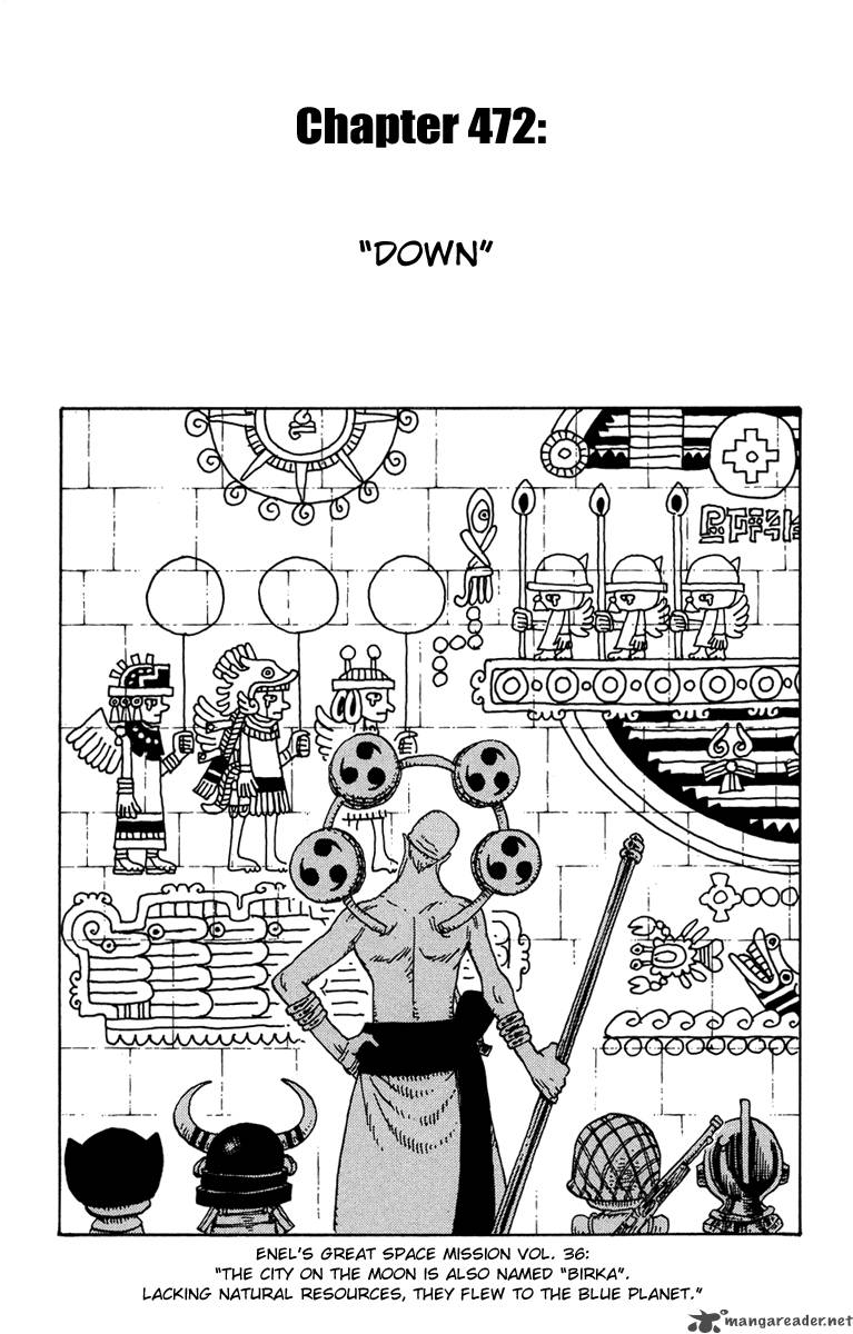 One Piece Manga Chapter 472 page 1 - Down
