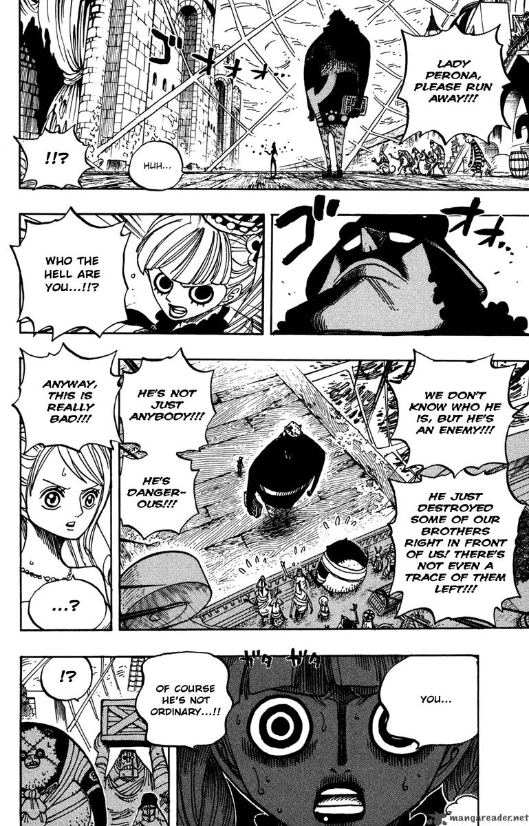 One Piece Manga Chapter 473 page 11 - Warlord Bartholomew Kuma Appears