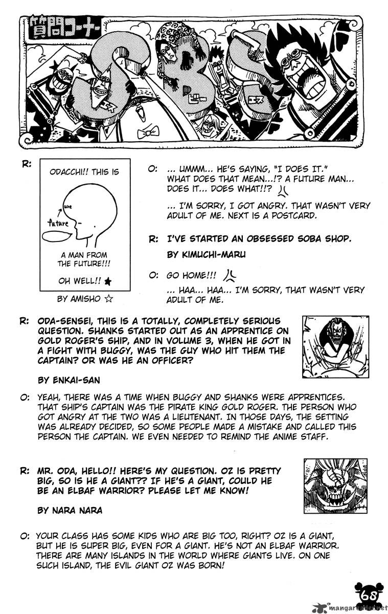 One Piece Manga Chapter 473 page 19 - Warlord Bartholomew Kuma Appears