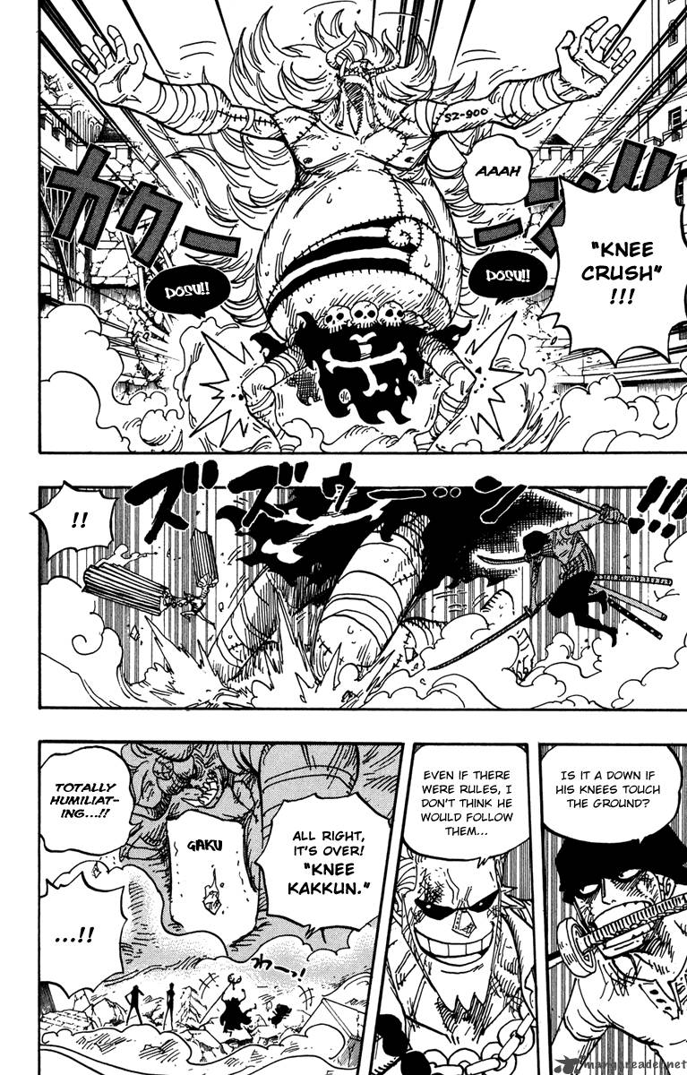 One Piece Manga Chapter 473 page 7 - Warlord Bartholomew Kuma Appears