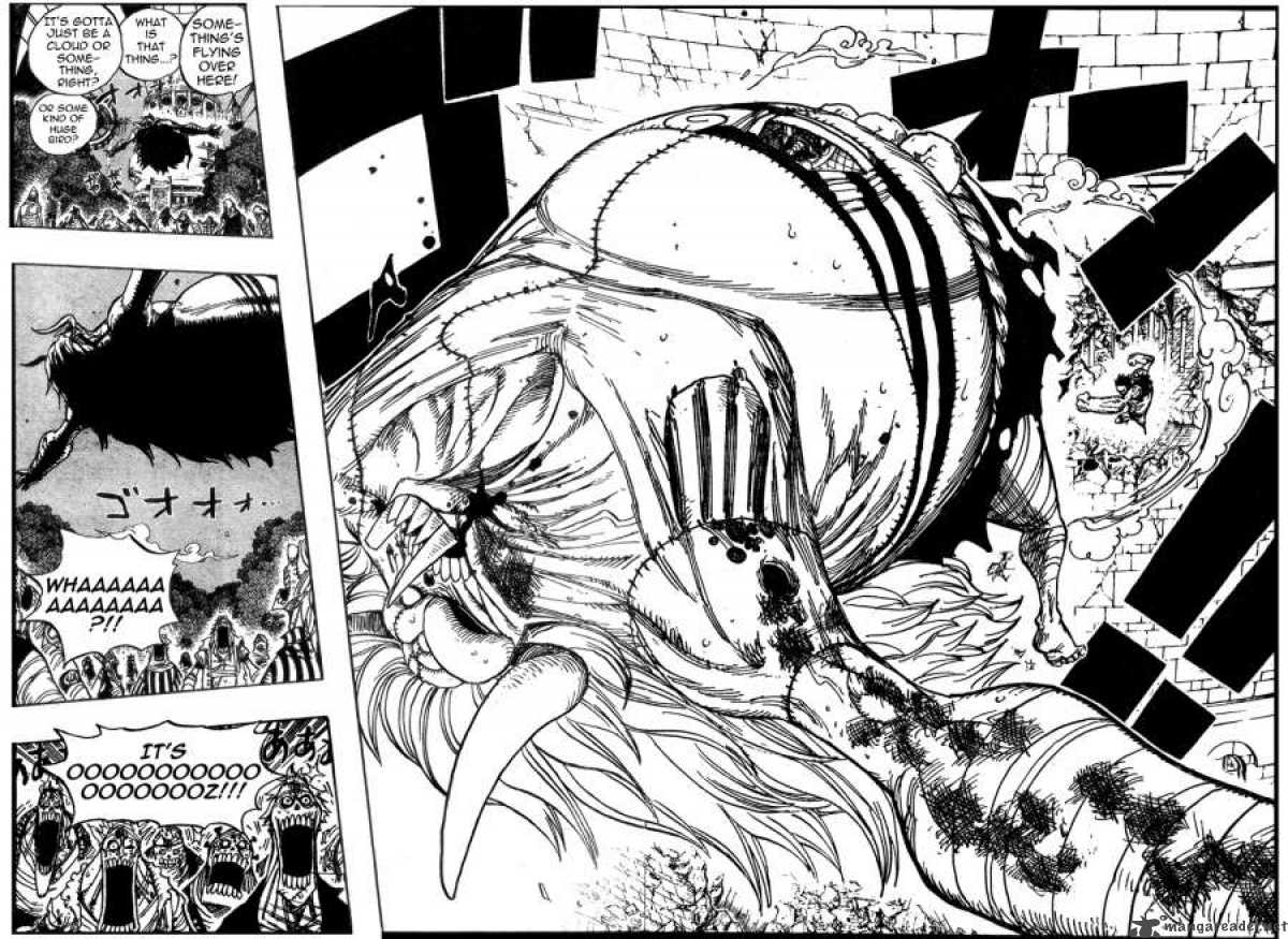 One Piece Manga Chapter 478 page 14 - Luffy vs. Luffy