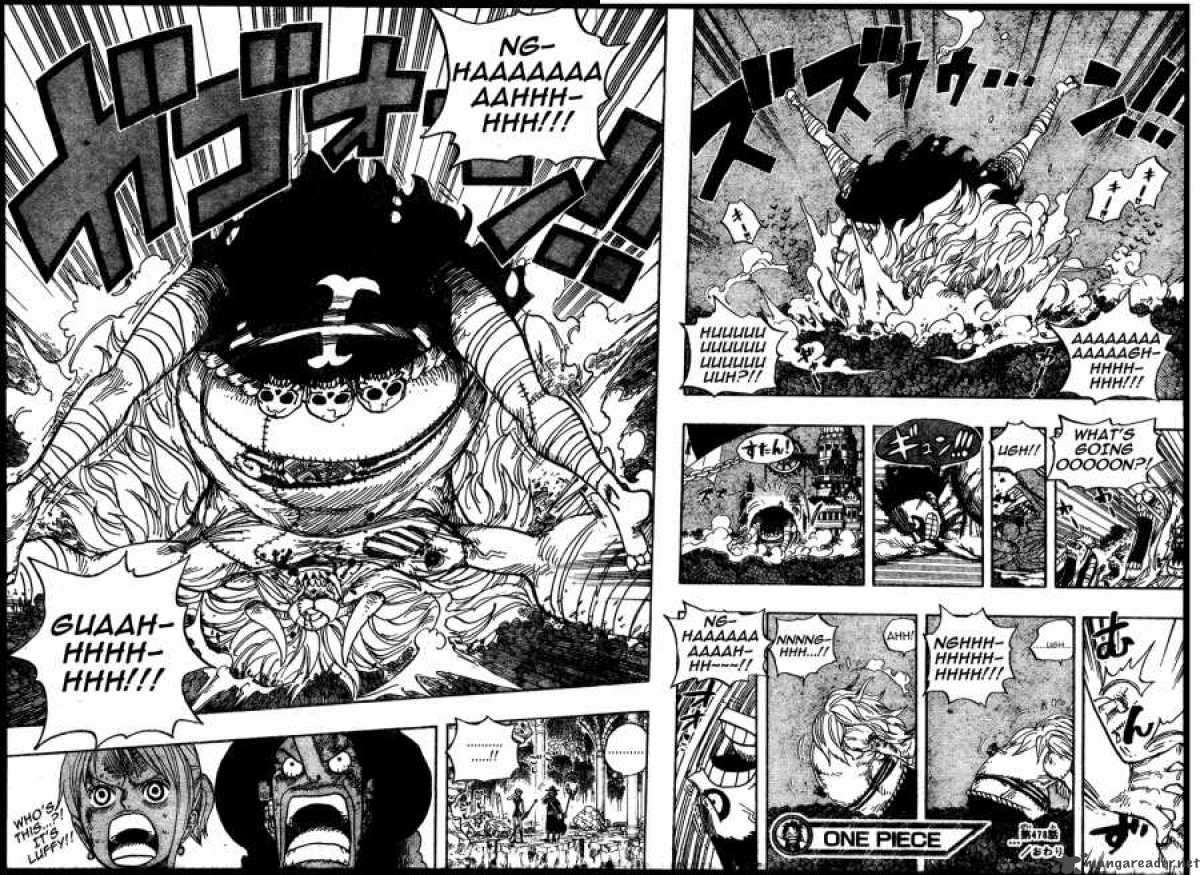 One Piece Manga Chapter 478 page 15 - Luffy vs. Luffy