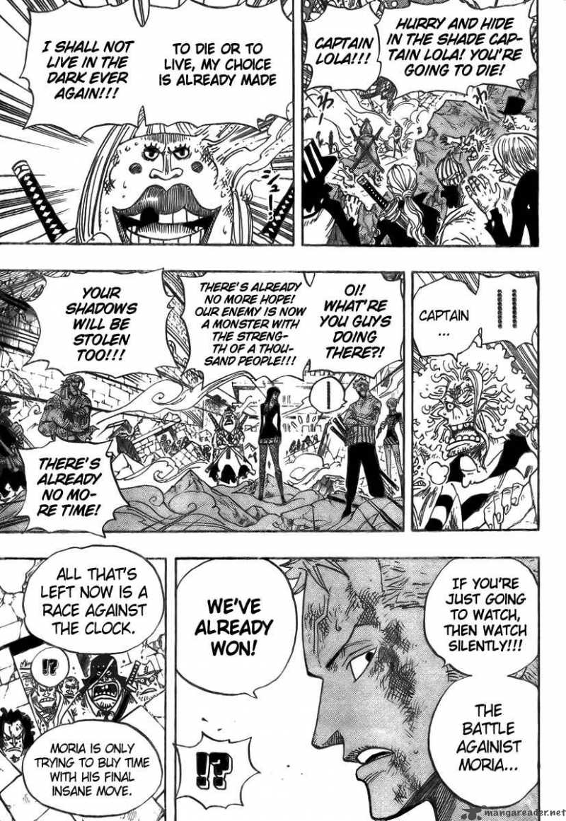 One Piece Manga Chapter 482 page 3 - Morning Is Coming
