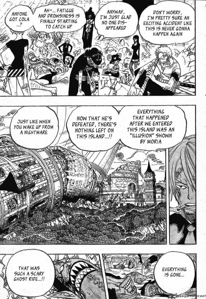 One Piece Manga Chapter 483 page 8 - The End of The Dream