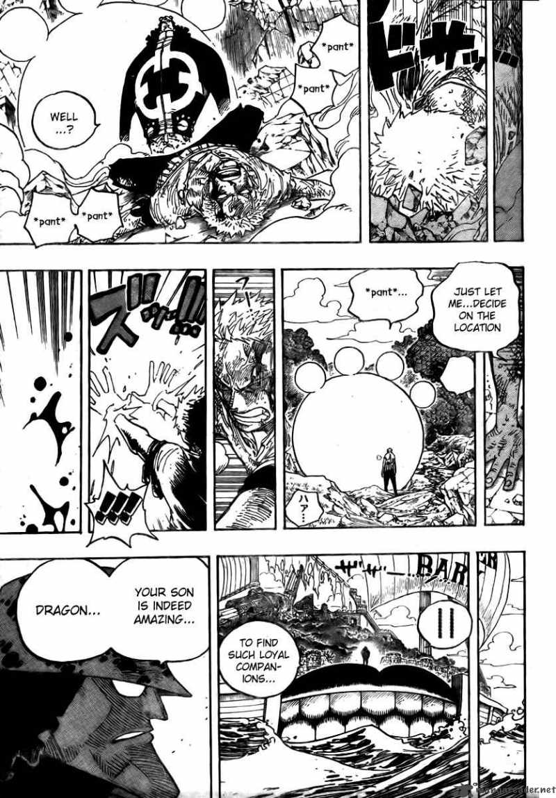 One Piece Manga Chapter 485 page 17 - Straw Hat Pirates - Pirate Hunter Zoro