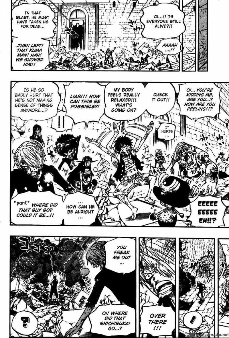 One Piece Manga Chapter 485 page 18 - Straw Hat Pirates - Pirate Hunter Zoro