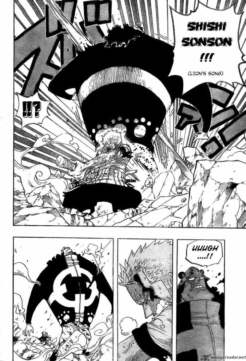 One Piece Manga Chapter 485 page 6 - Straw Hat Pirates - Pirate Hunter Zoro