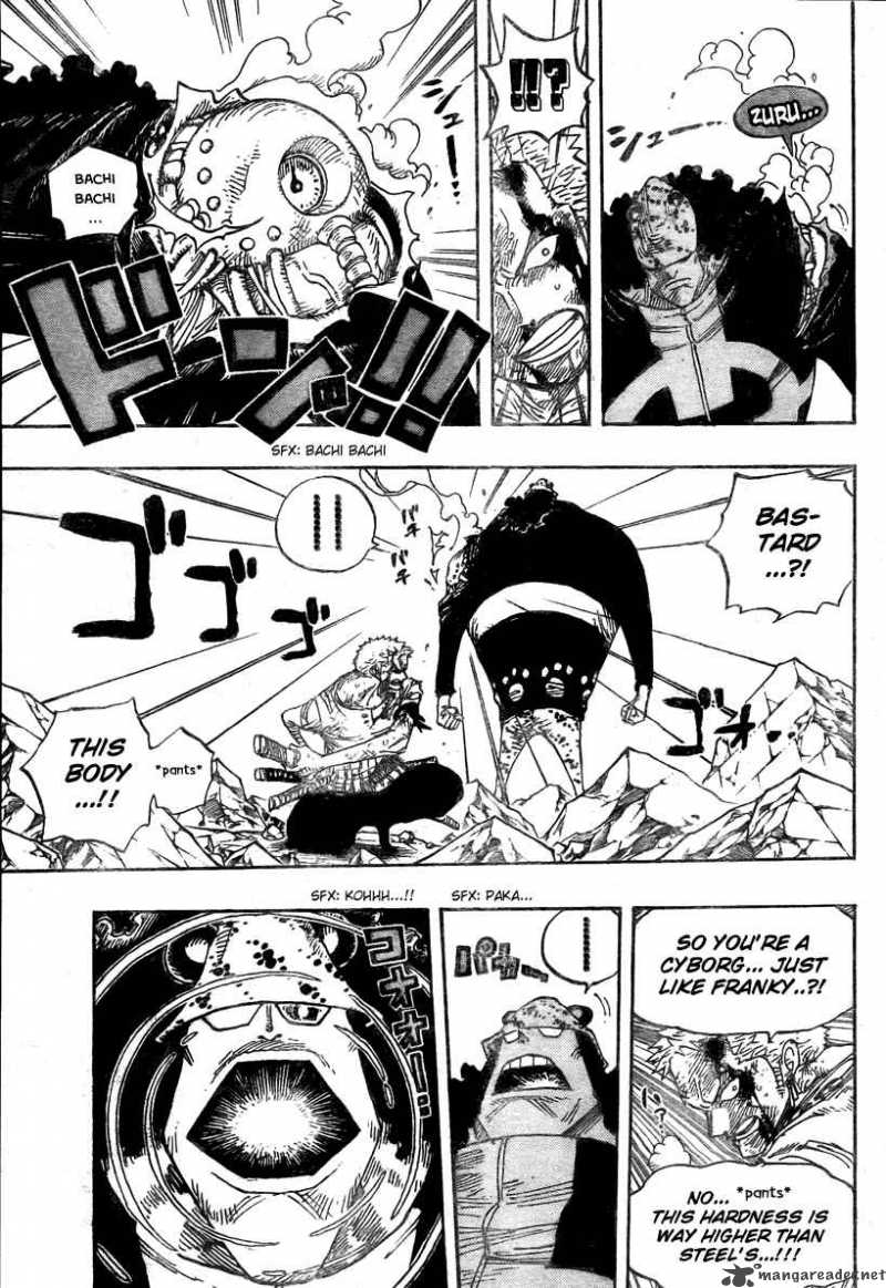 One Piece Manga Chapter 485 page 7 - Straw Hat Pirates - Pirate Hunter Zoro