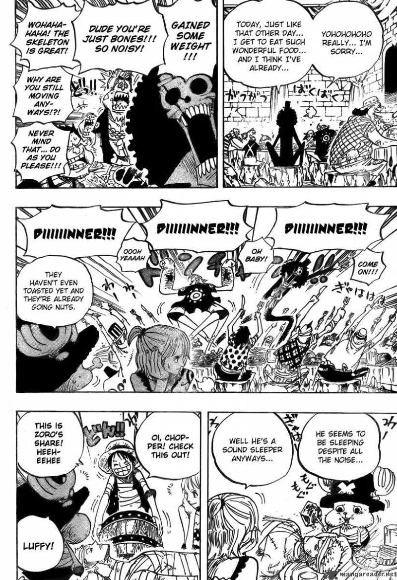 One Piece Manga Chapter 486 page 12 - Piano