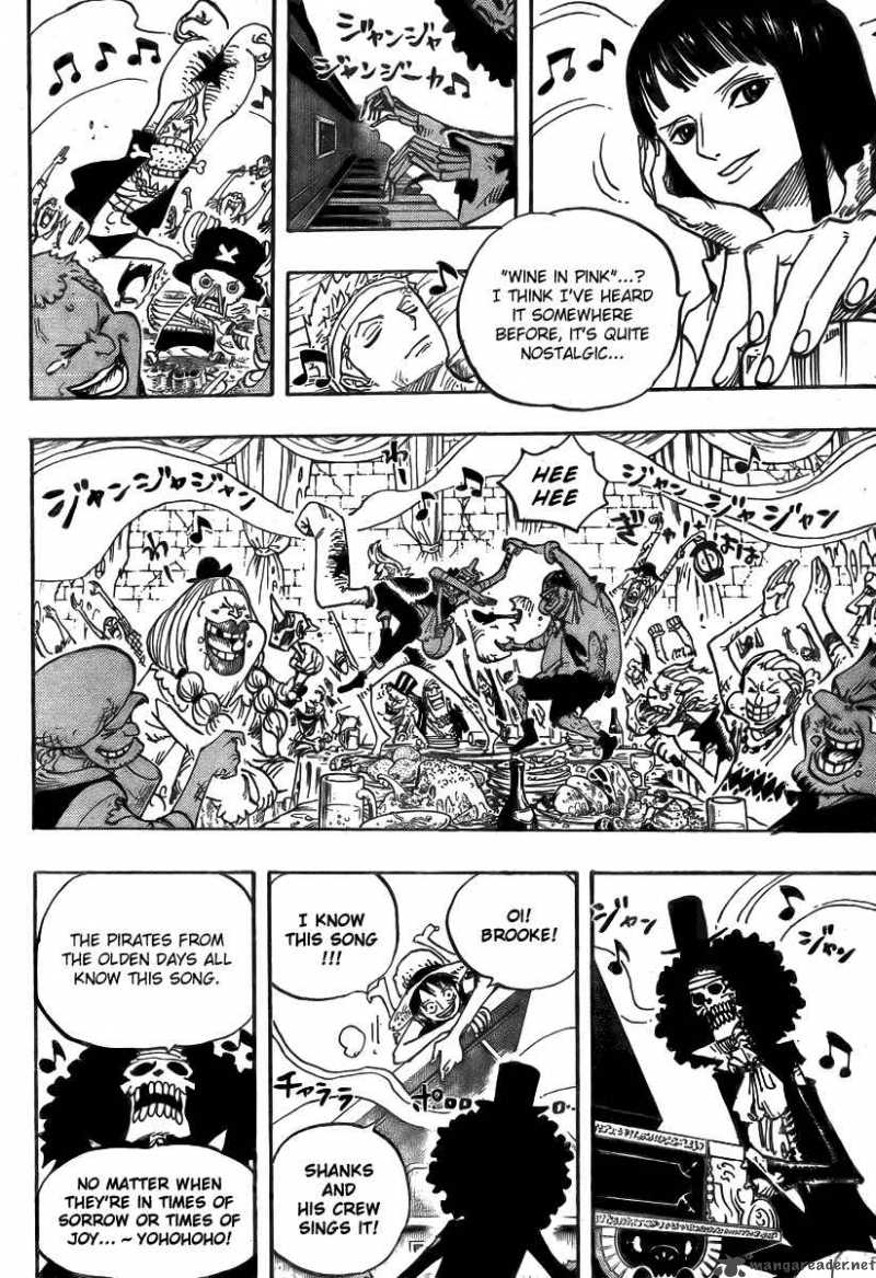 One Piece Manga Chapter 486 page 14 - Piano