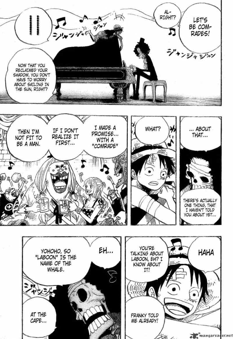 One Piece Manga Chapter 486 page 15 - Piano