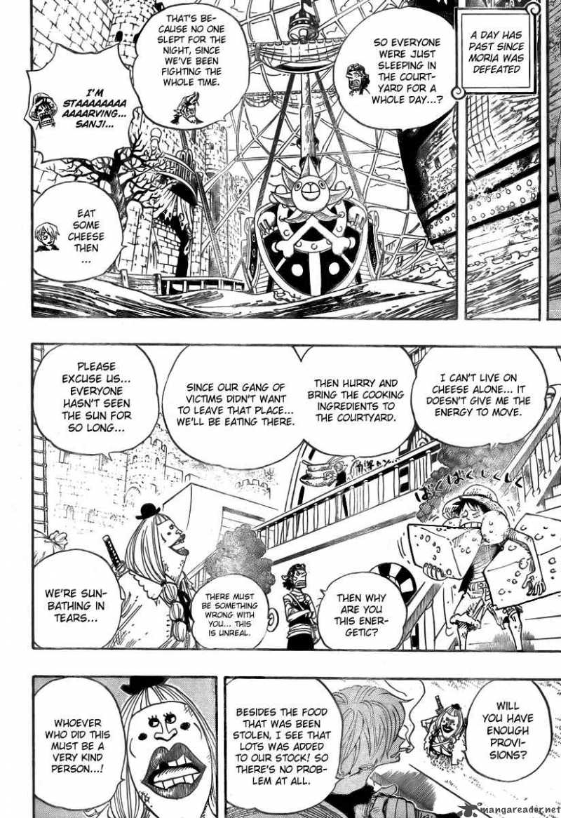 One Piece Manga Chapter 486 page 4 - Piano