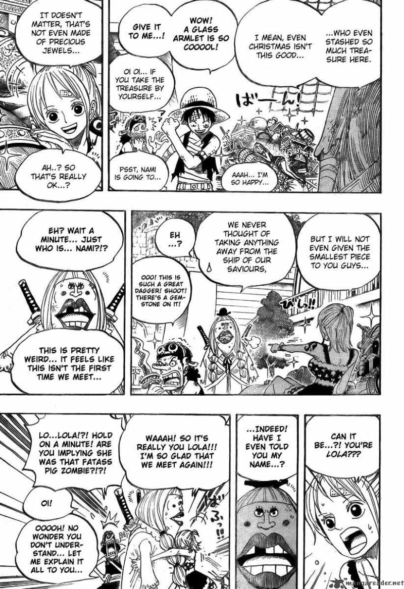 One Piece Manga Chapter 486 page 5 - Piano