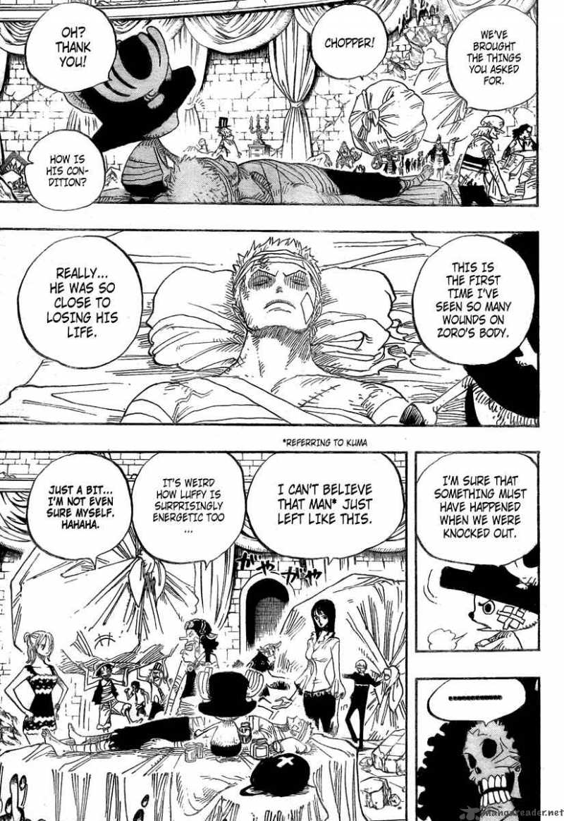 One Piece Manga Chapter 486 page 7 - Piano