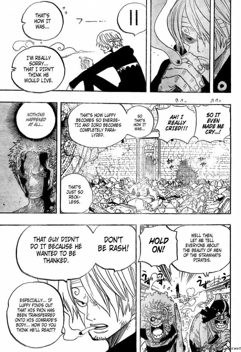 One Piece Manga Chapter 486 page 9 - Piano