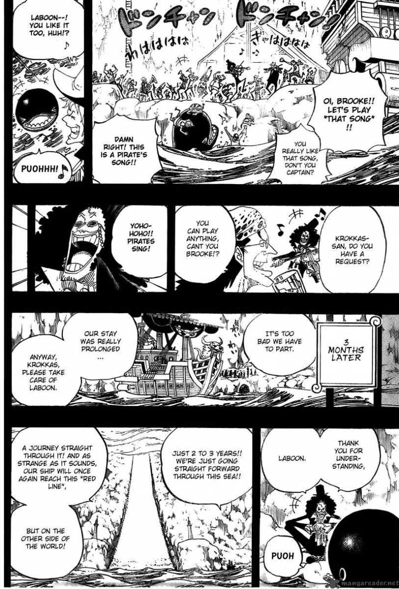 One Piece Manga Chapter 487 page 10 - That Song