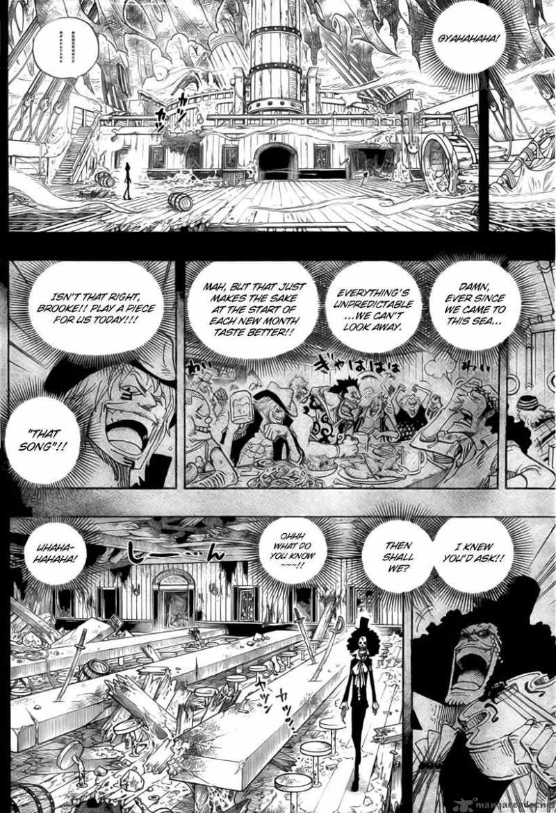 One Piece Manga Chapter 487 page 14 - That Song