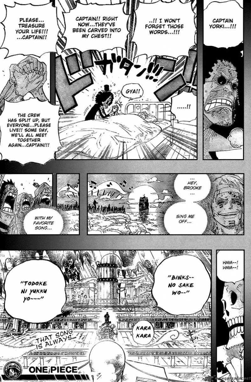 One Piece Manga Chapter 487 page 19 - That Song