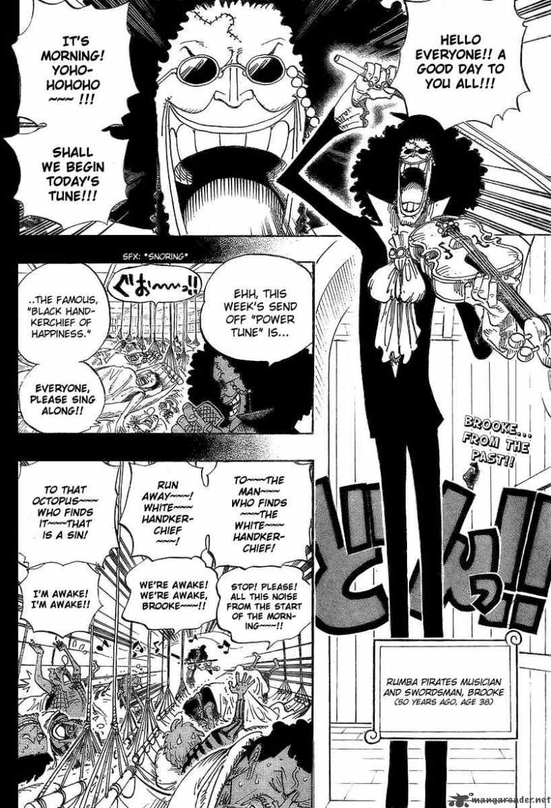 One Piece Manga Chapter 487 page 2 - That Song