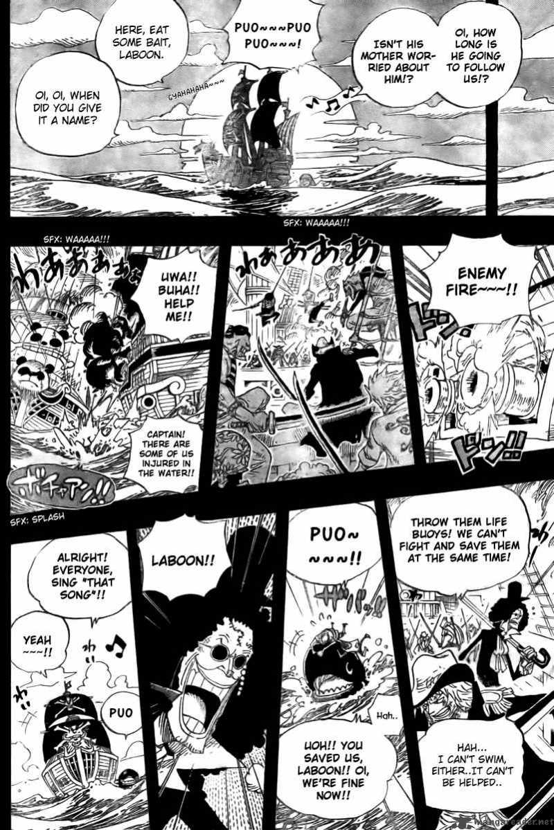 One Piece Manga Chapter 487 page 4 - That Song