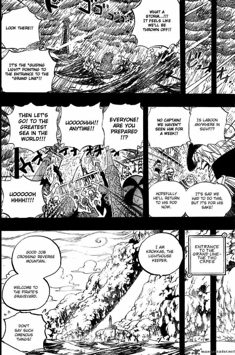 One Piece Manga Chapter 487 page 8 - That Song