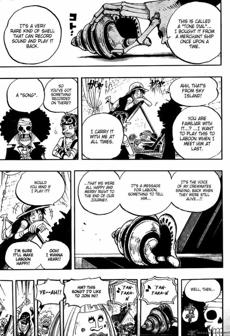 One Piece Manga Chapter 488 page 7 - Song of Life