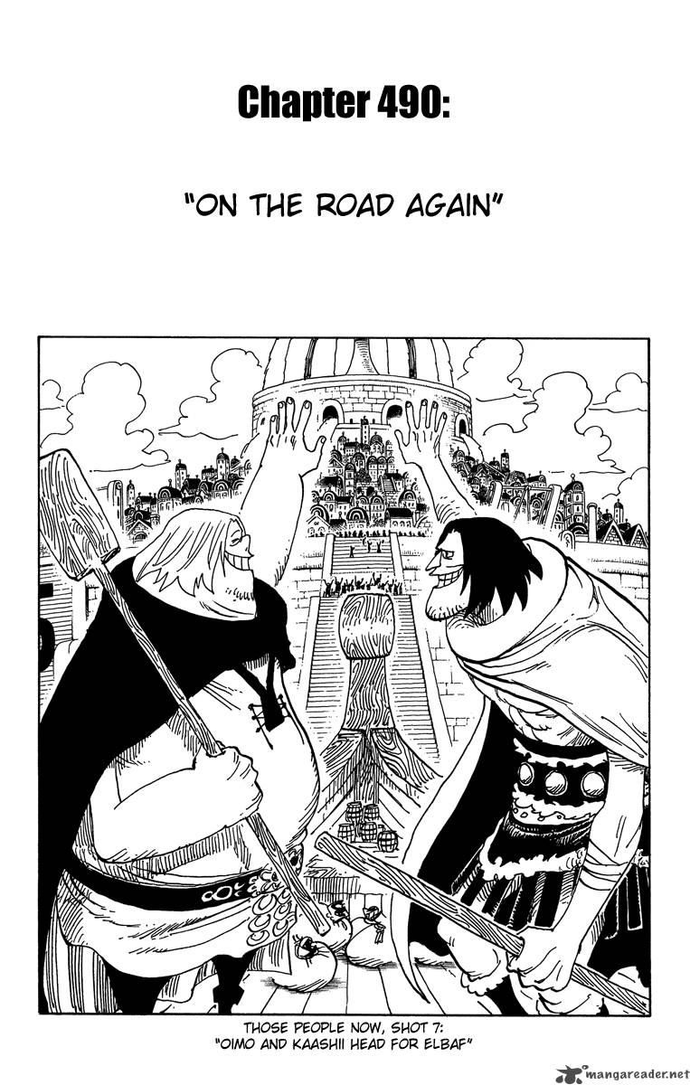 One Piece Manga Chapter 490 page 1 - Arriving Again