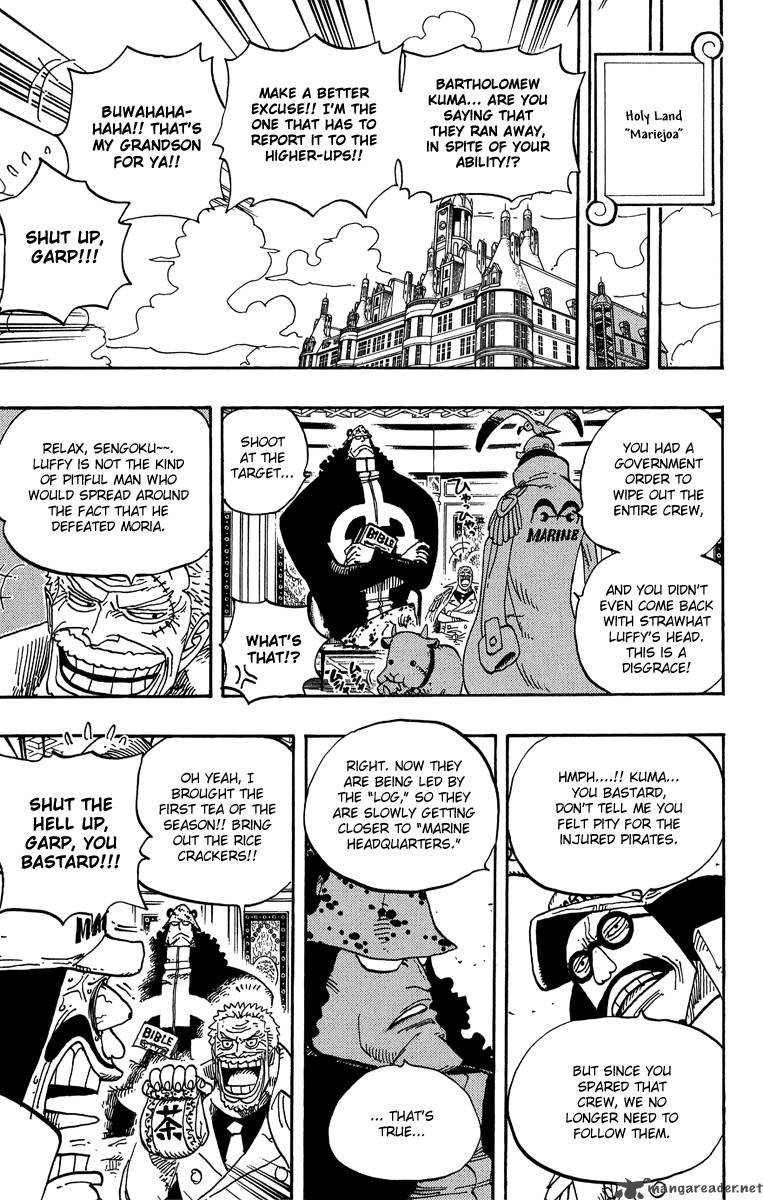 One Piece Manga Chapter 490 page 7 - Arriving Again