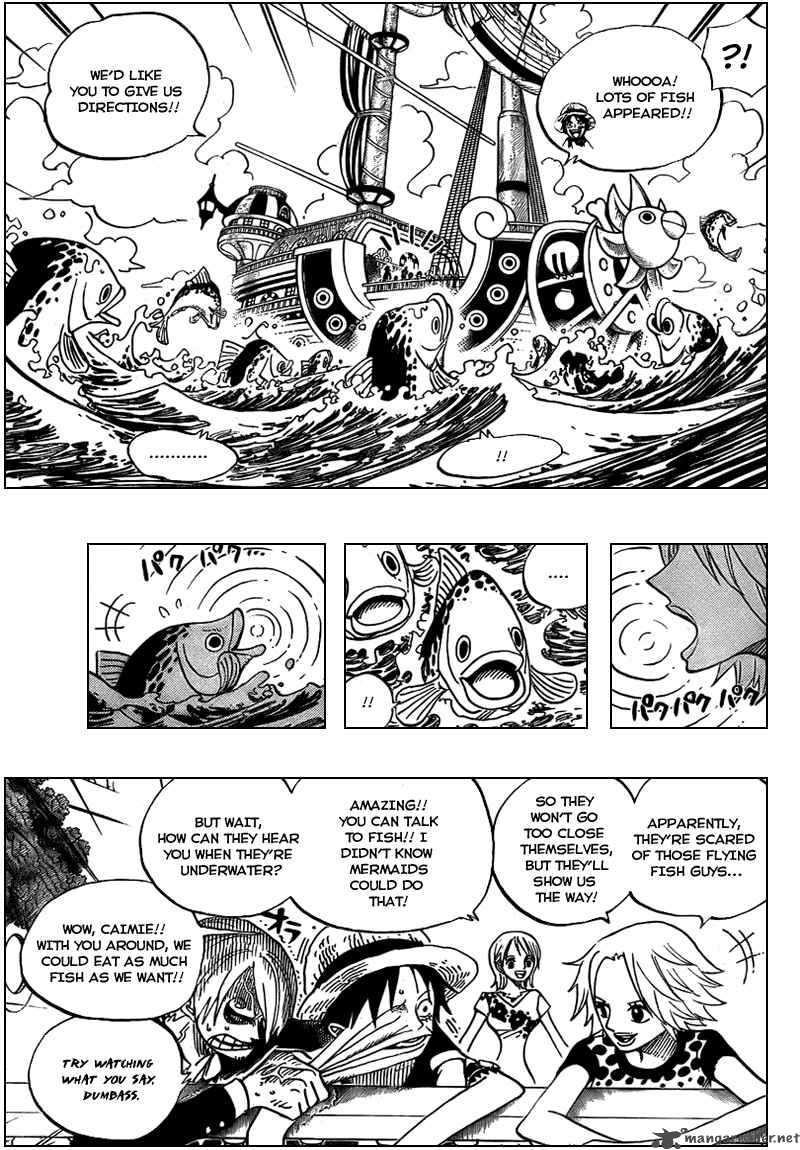 One Piece Manga Chapter 491 page 11 - Flying Fish Riders