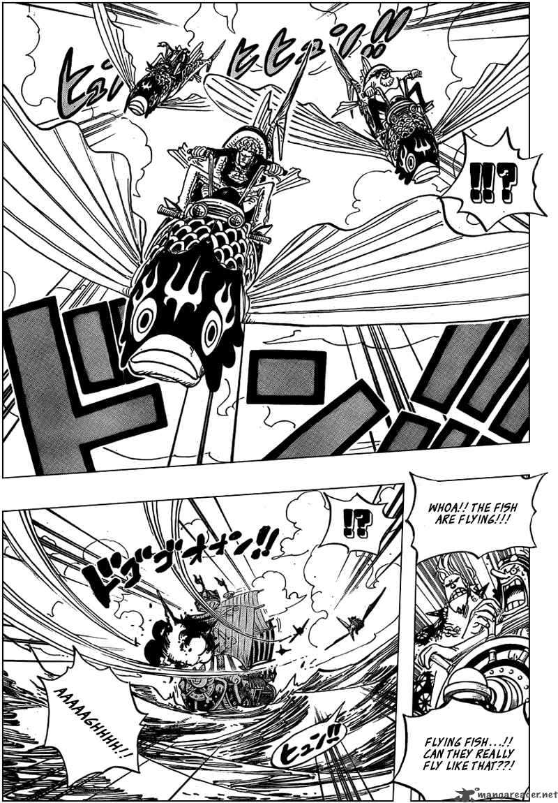 One Piece Manga Chapter 491 page 17 - Flying Fish Riders