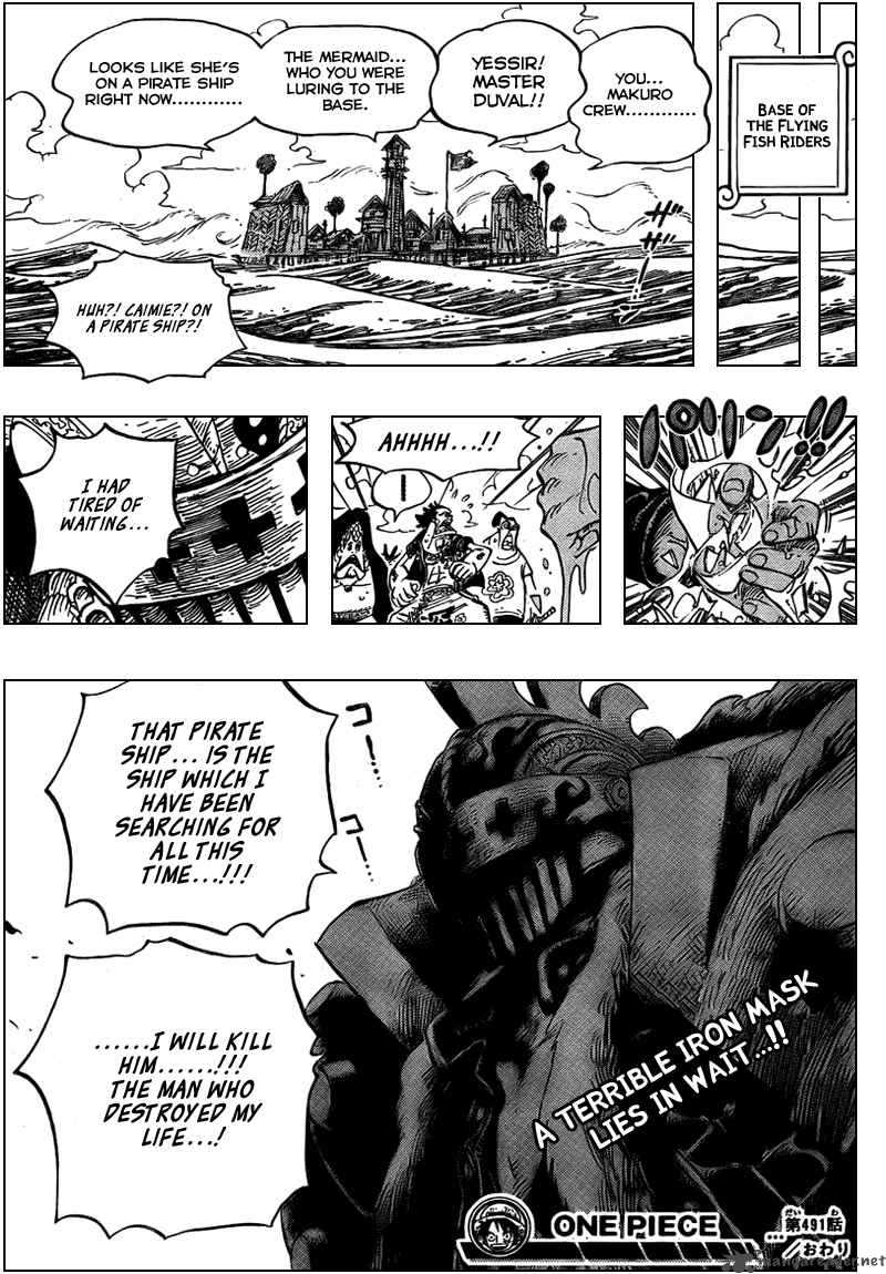 One Piece Manga Chapter 491 page 19 - Flying Fish Riders