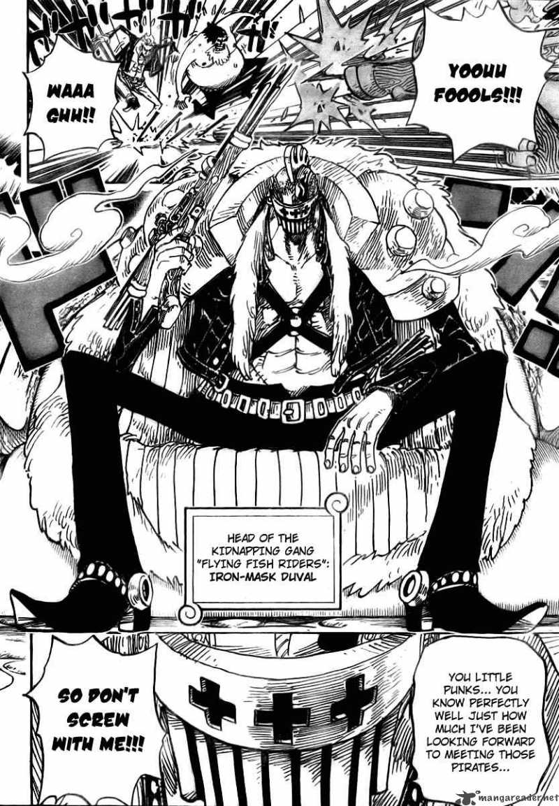 One Piece Manga Chapter 492 page 4 - Iron Mask Duval
