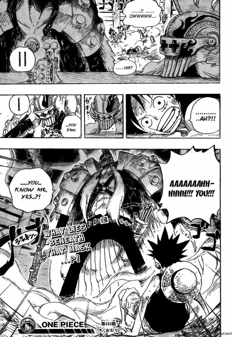 One Piece Manga Chapter 493 page 19 - You Know Me