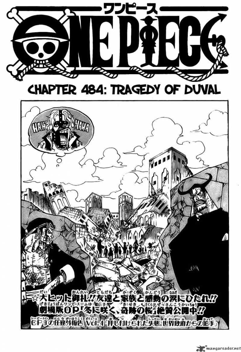 One Piece Manga Chapter 494 page 1 - Duval's Tragedy