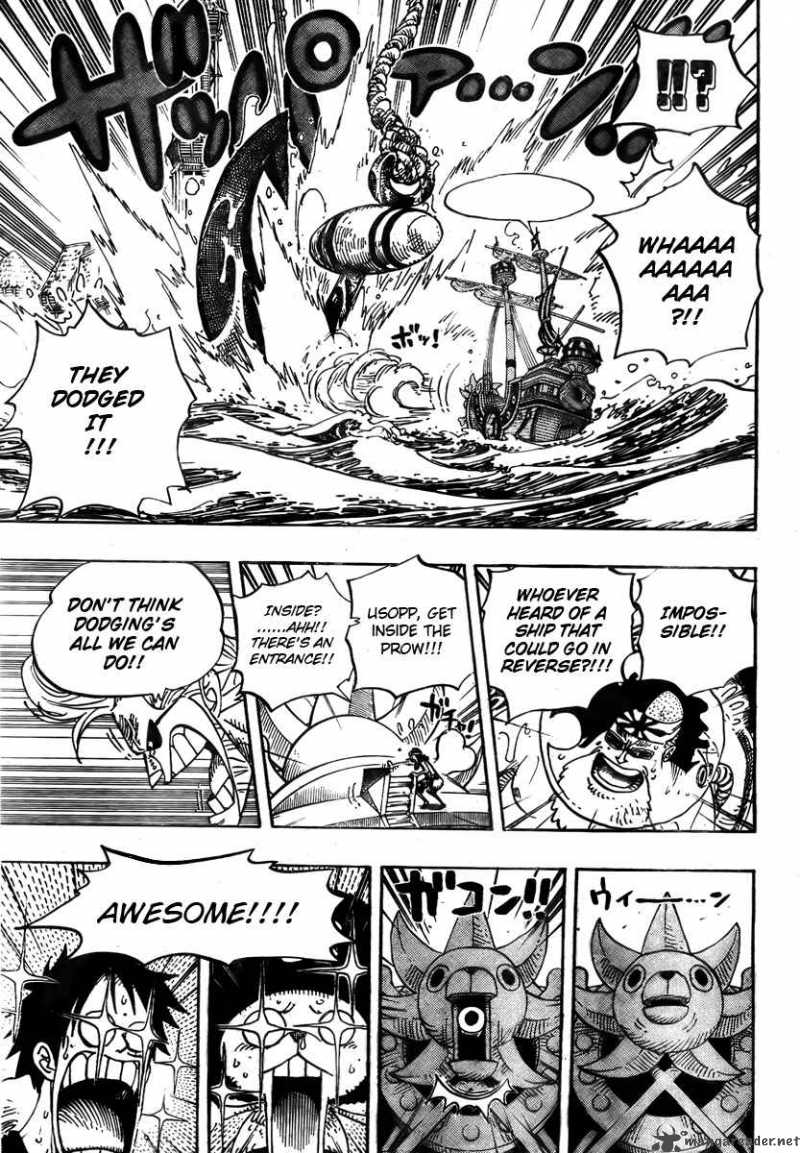 One Piece Manga Chapter 495 page 11 - Gaon Cannon