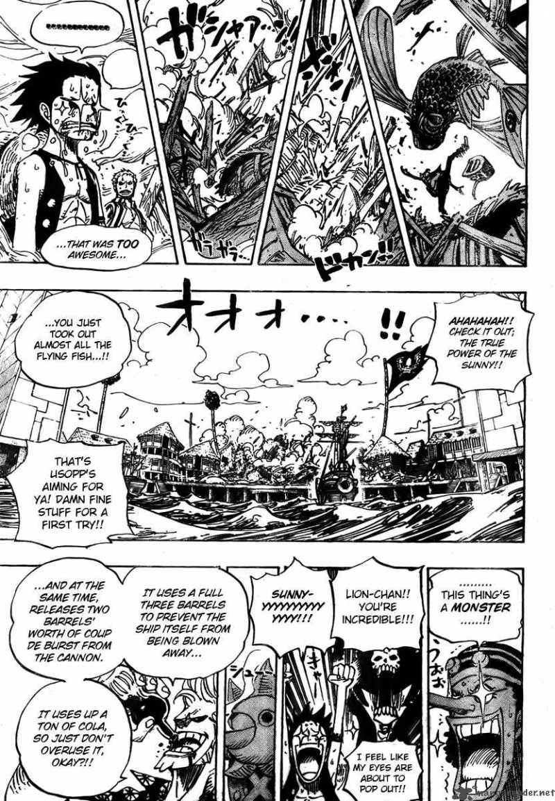 One Piece Manga Chapter 495 page 13 - Gaon Cannon