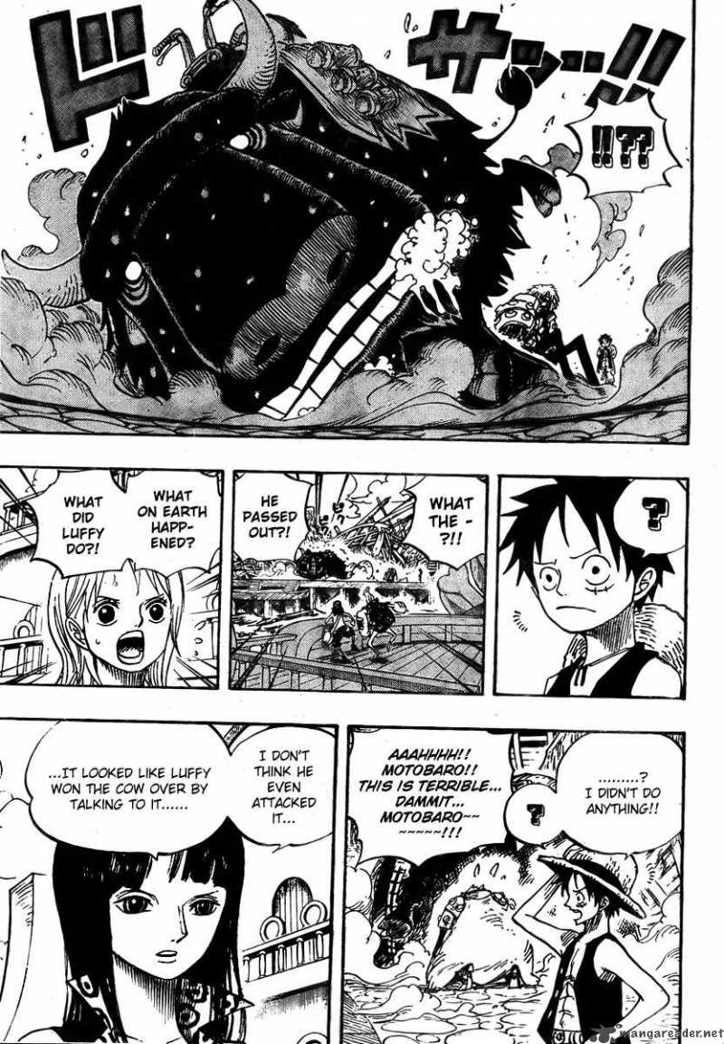 One Piece Manga Chapter 495 page 17 - Gaon Cannon