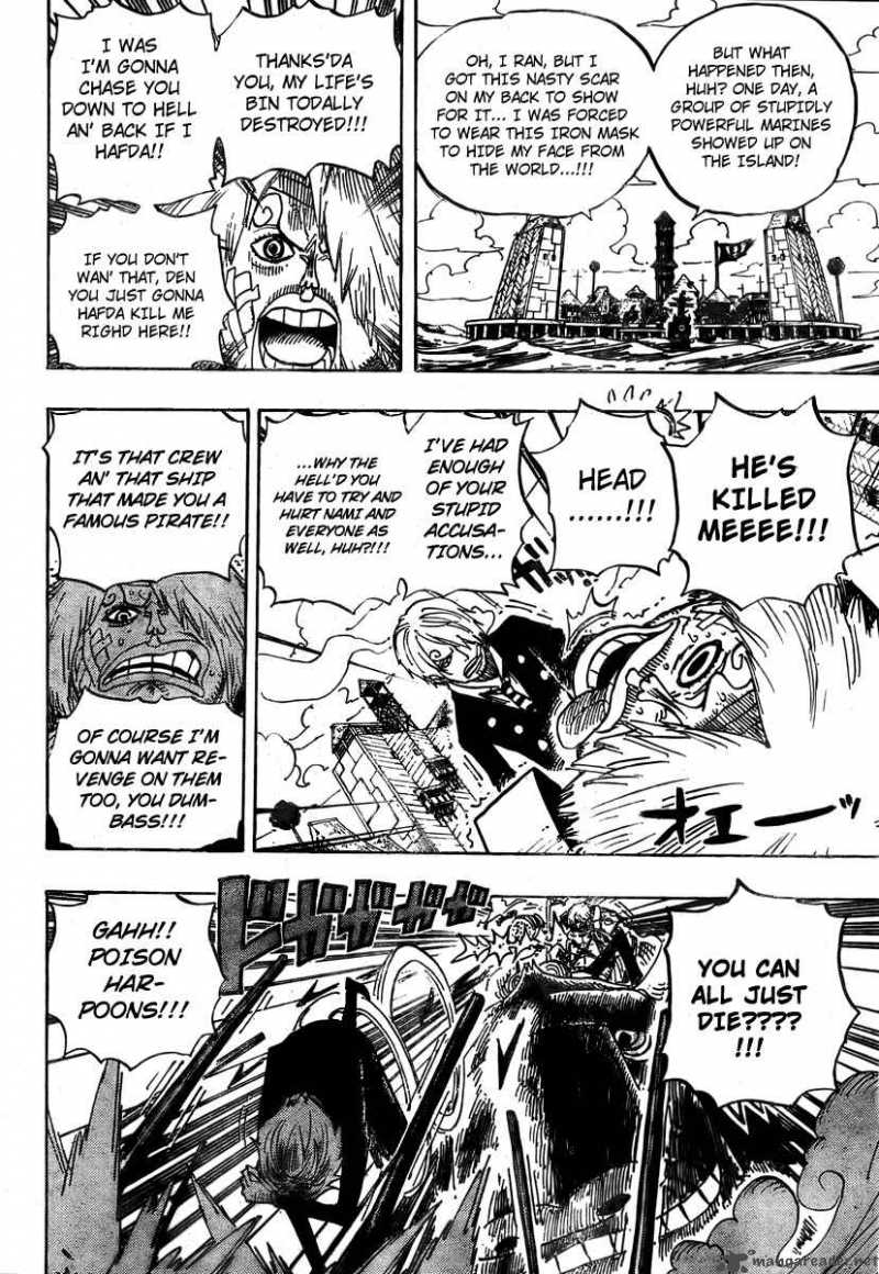One Piece Manga Chapter 495 page 4 - Gaon Cannon