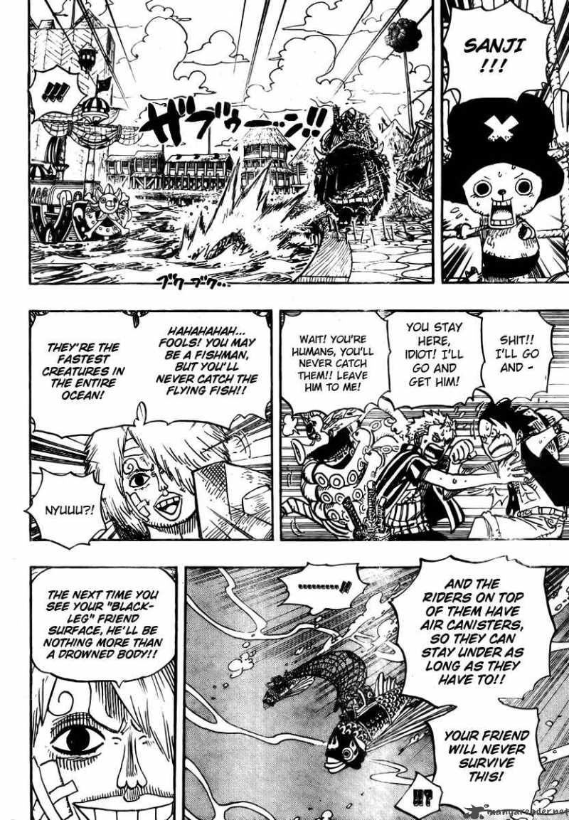 One Piece Manga Chapter 495 page 6 - Gaon Cannon