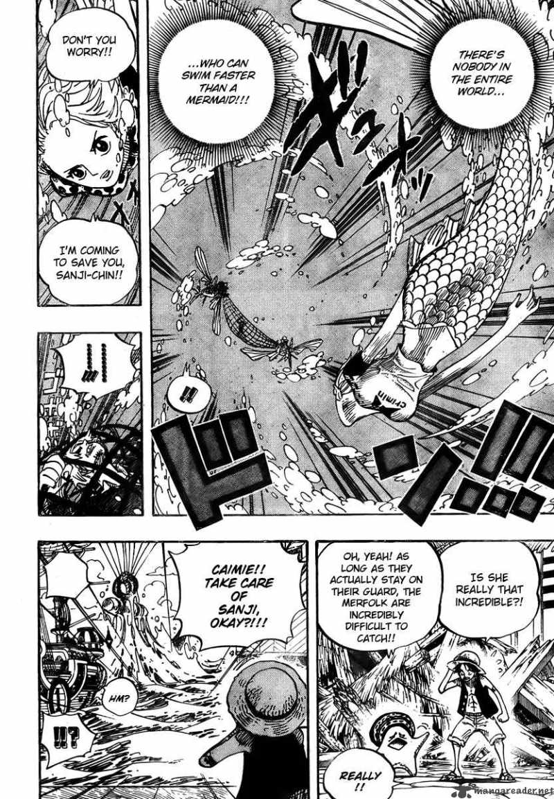 One Piece Manga Chapter 495 page 8 - Gaon Cannon