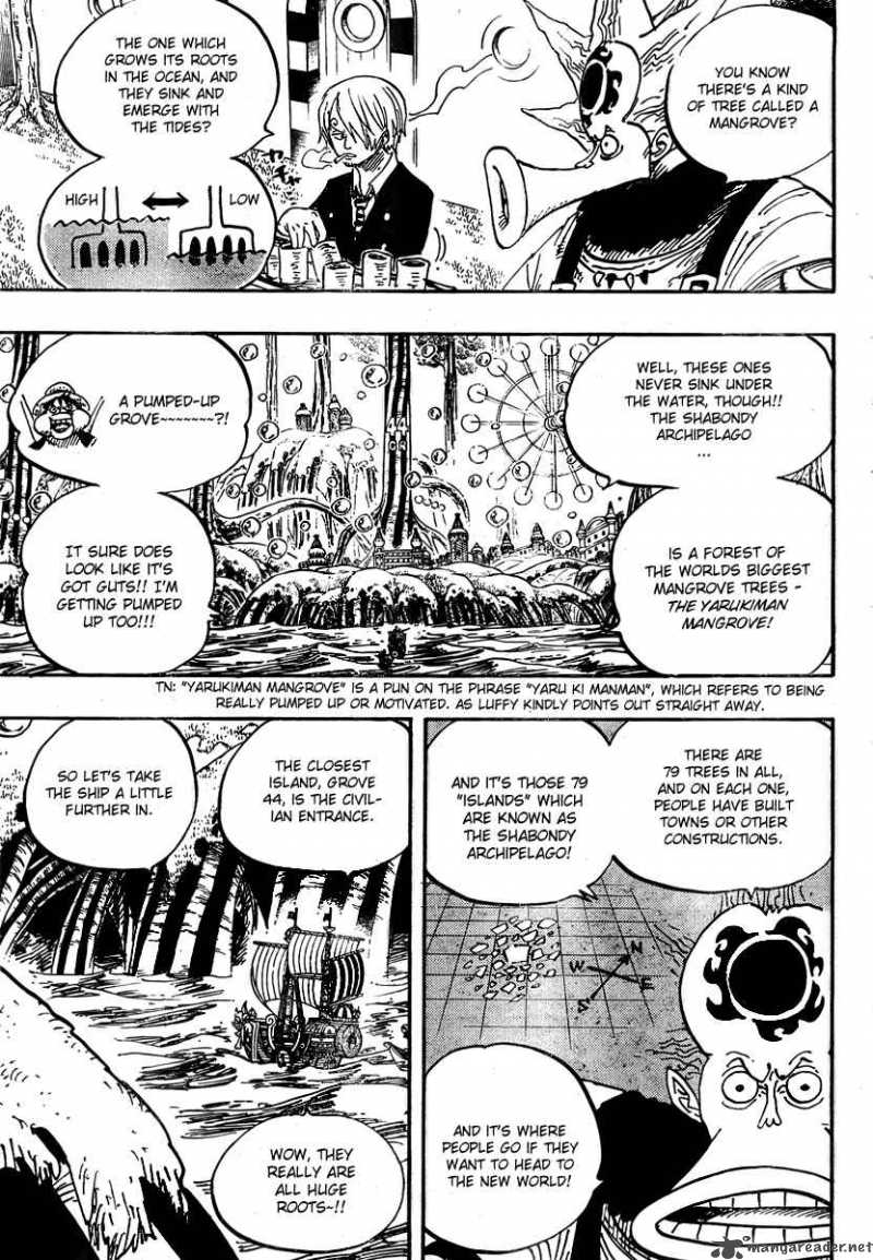 One Piece Manga Chapter 496 page 14 - Yarukiman Mangrove