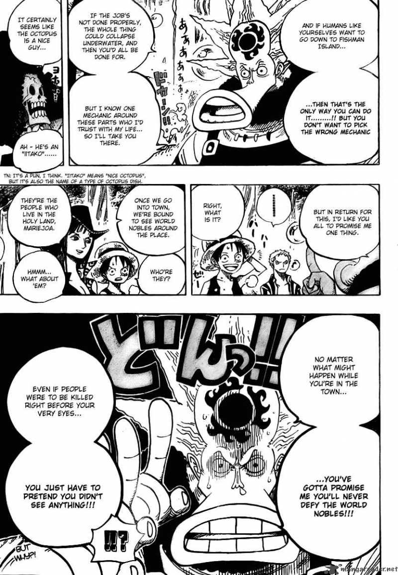 One Piece Manga Chapter 496 page 18 - Yarukiman Mangrove