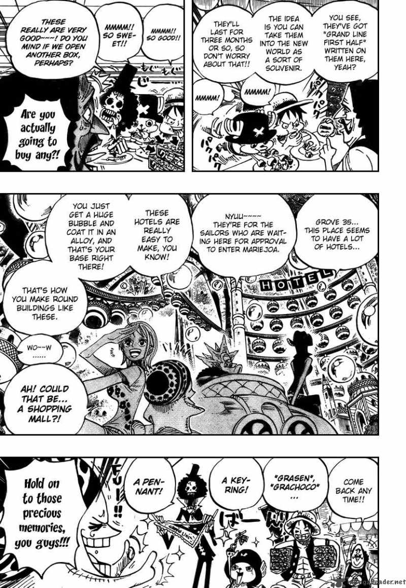 One Piece Manga Chapter 497 page 11 - Adventure on the Archipelago of Dancing Soap Bubbles
