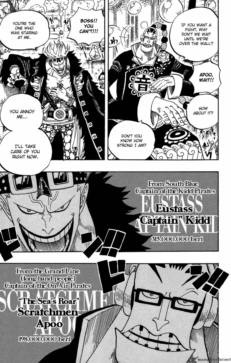 One Piece Manga Chapter 498 page 15 - The Eleven Supernovas