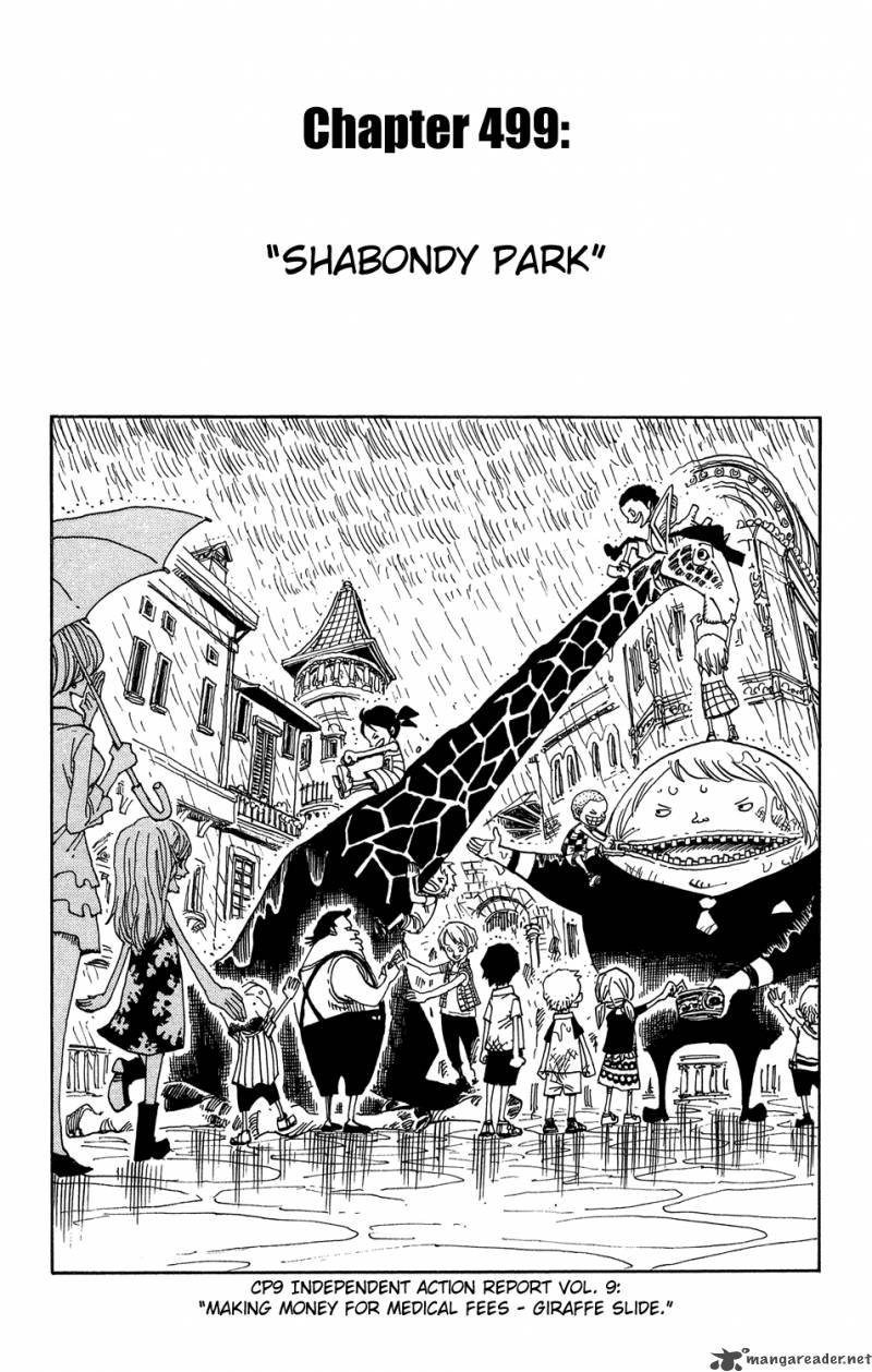 One Piece Manga Chapter 499 page 1 - Sabaody Park