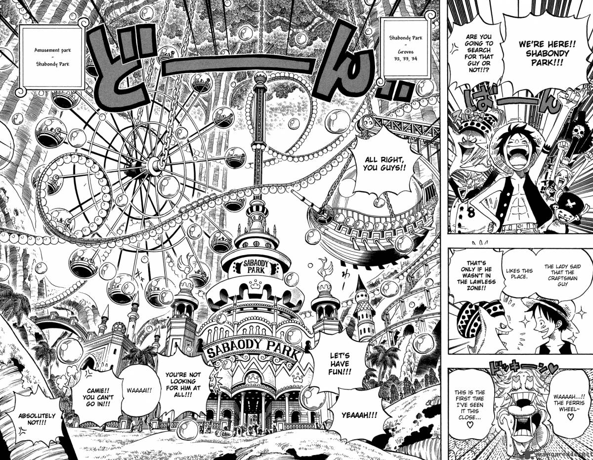 One Piece Manga Chapter 499 page 4 - Sabaody Park