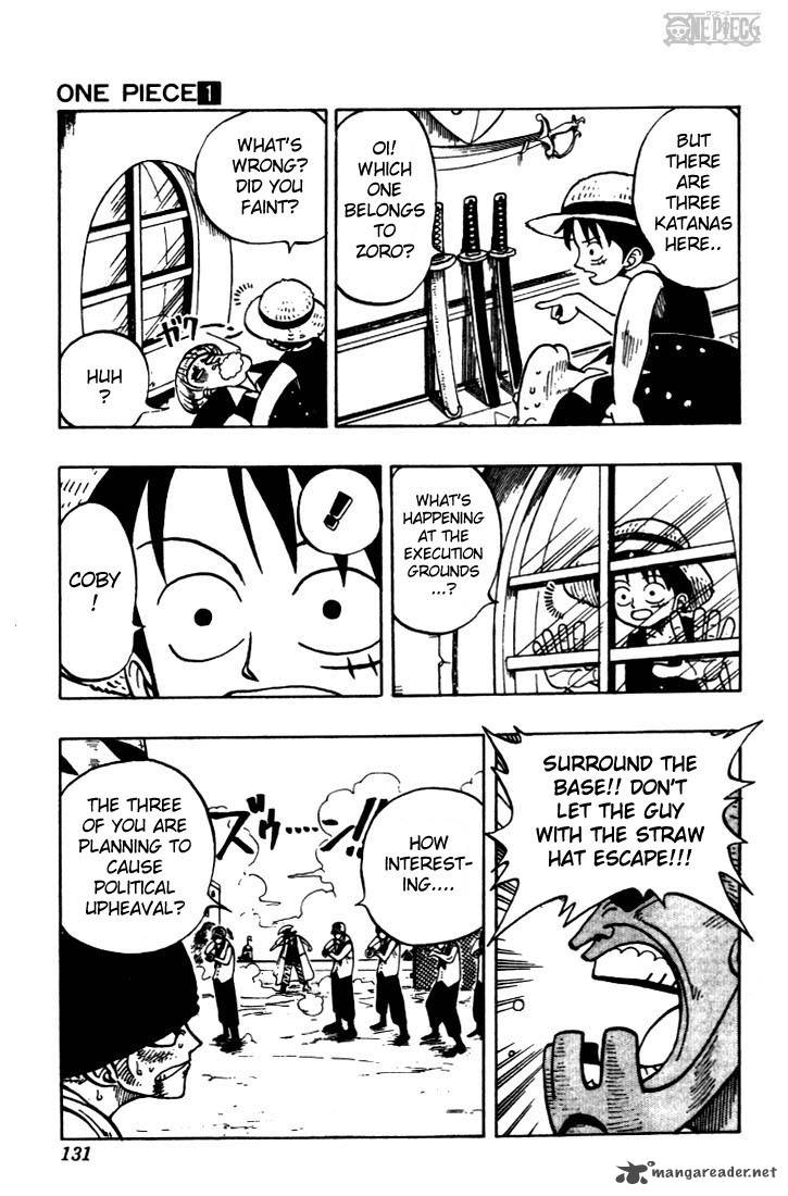 One Piece Manga Chapter 5 page 8 - The Pirate King and the Great Swordsman